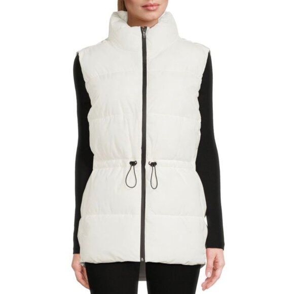 SOLD—Calvin Klein Performance White Quilted Puffer Vest Size Medium - Picture 10 of 12